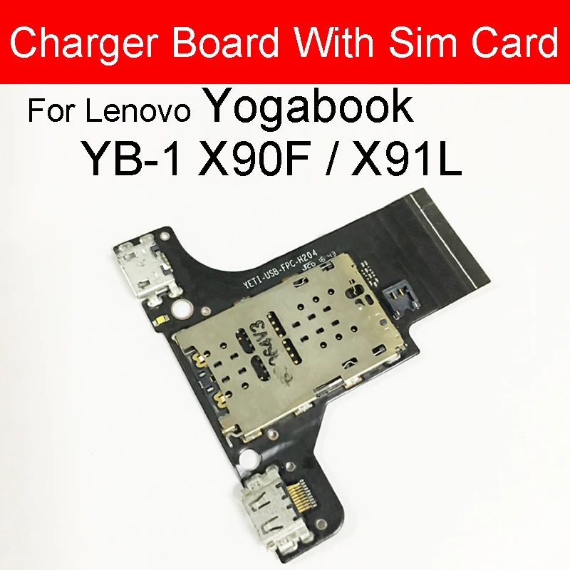 Lenovo Yogabook YB1-X90F X91L 용 충전기 USB 잭 도크 보드..