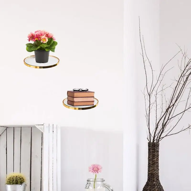 Floating Shelves Wall Mounted Glass Shelf For Bathroom Decor Reusable Iron Glass Hang Shelf Home Decor For Offices Kitchen 2