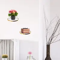 Floating Shelves Wall Mounted Glass Shelf For Bathroom Decor Reusable Iron Glass Hang Shelf Home Decor For Offices Kitchen 2