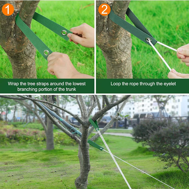 1/6pcs Tree Straps for Staking 40cm Length Tree Support Straps for Newly Planted Saplings and Hurricane Protection Straightening