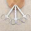 Stainless steel sharp nose hair scissors Pointed small scissors Household eyebrow scissors Beauty Tools Makeup Tools 4