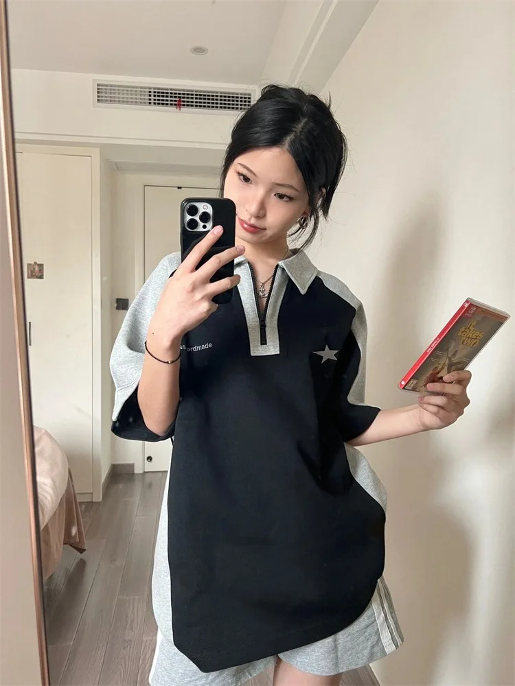 Short Sleeve Women Harajuku Tees Vintage Streetwear Loose