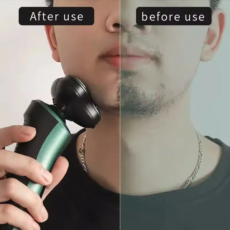 Xiaomi 4in1 Men Electric Shavers Rechargeable Battery Rotary Shavers Shaving Waterproof Wet Dry Use Electric Trimmer Razor 6