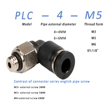  Pneumatic Fitting MINI Connector Air Coupler 4mm 3mm 5mm 6mm Hose-Tube M3 M5 M6 1/8