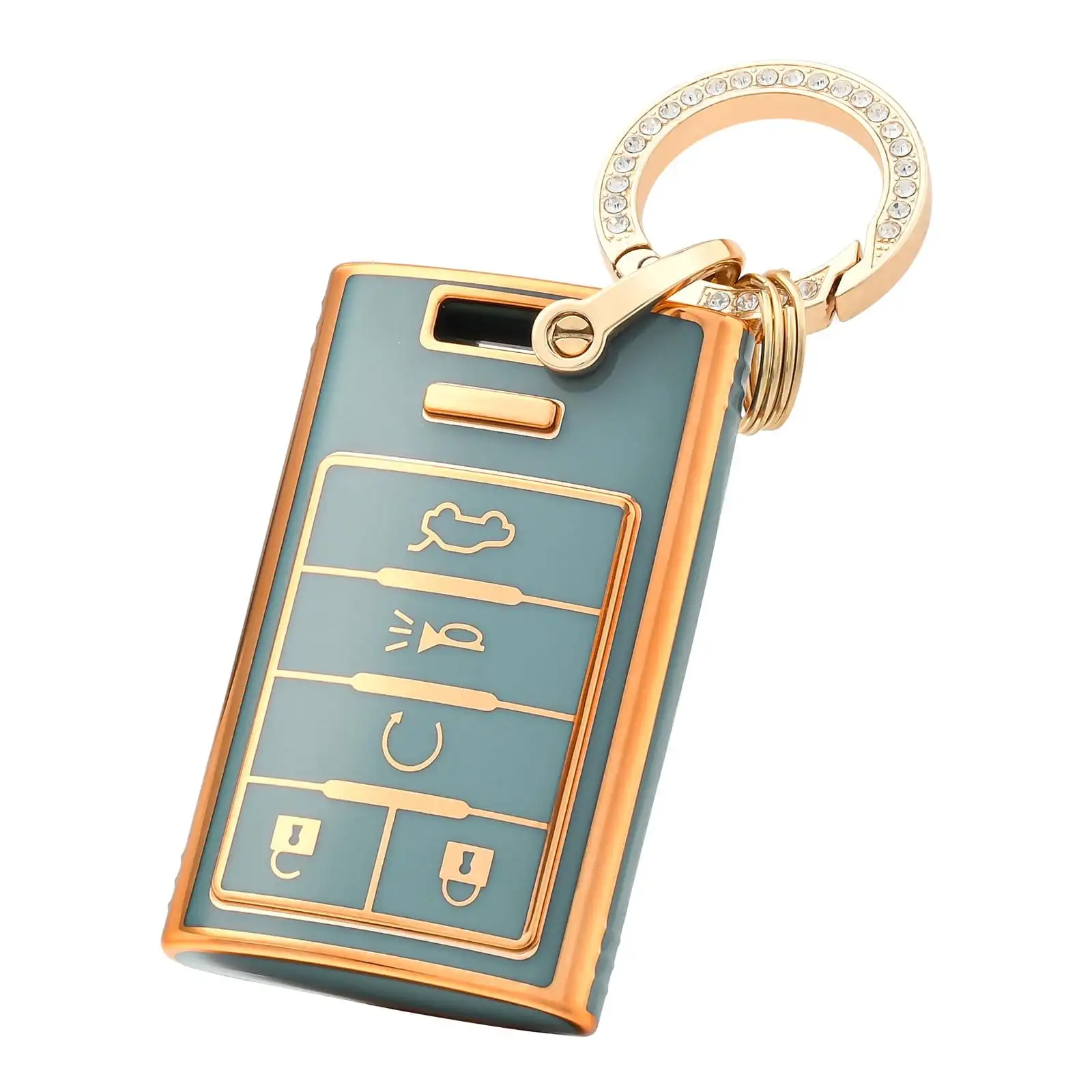 5 tasten TPU Auto Schlüssel Fall Abdeckung Shell Fob Schlüsselbund Für Cadillac CTS ATS 28T CTSV XTS DTS SLS SRX XLS STS Escalade Chevrolet C7 – Detail 3