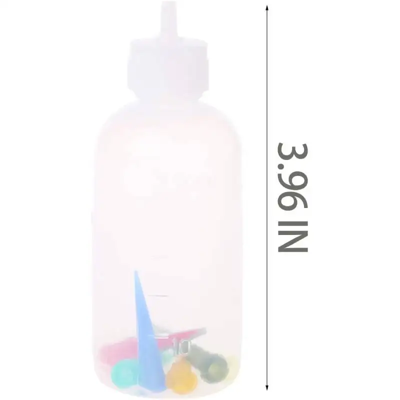 5pcs 50CC Art Bottle Plastic Needle Tip Applicator Condiment Sauce Dispenser Glue Squeeze Bottle for Liquid Oil Craft Painting