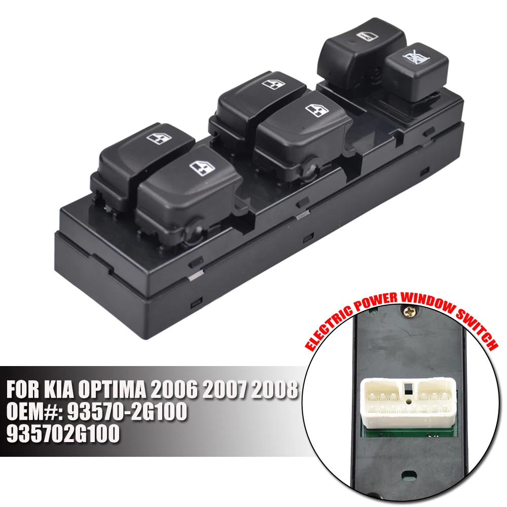 

Новый 14 контактов для Kia Optima 2006 2007 2008 Электрический переключатель питания главного окна 93570-2G100