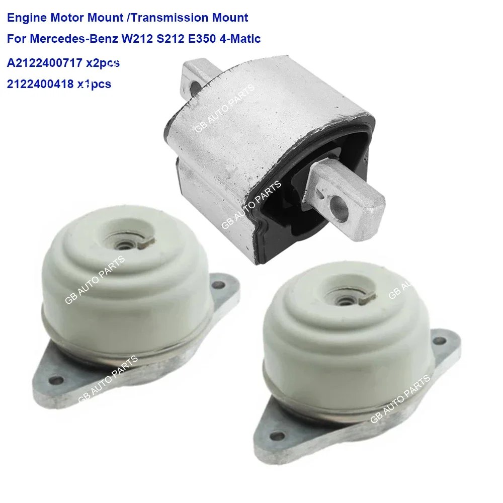 

Sets Engine Motor Mount Transmission Mount Gearbox Mount Kits for Mercedes-Benz W212 S212 E350 4-Matic A2122400717 A2122400418