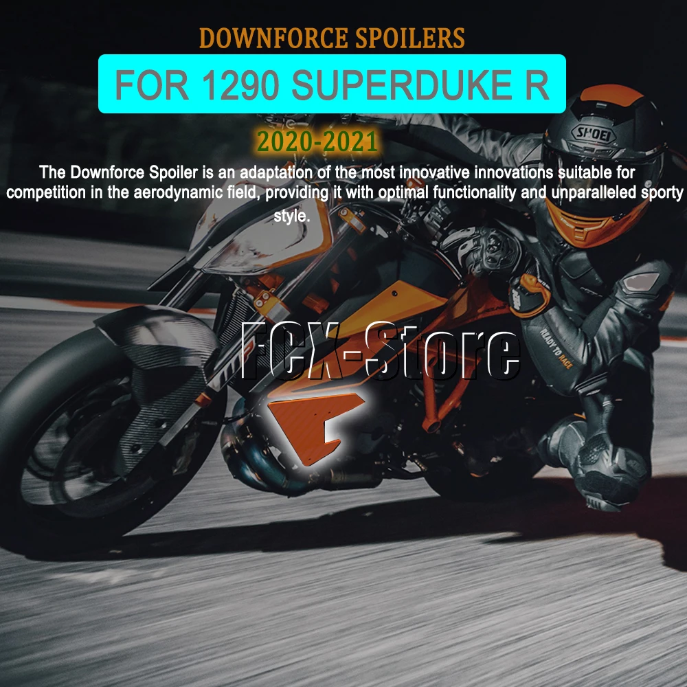 

New Orange Motorcycle Side Downforce Naked Spoilers Fixed Winglet Fairing Wing Deflectors For 1290 Superduke Super Duke R