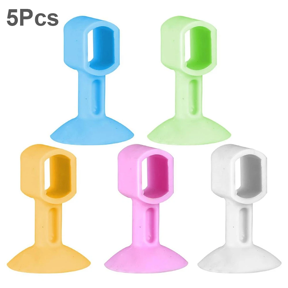 Door Stopper Baby Safety Protector Guard Silicone Wall Protector Anti-Collision Stops Punch free O Shape 5pcs/set For Bathroom