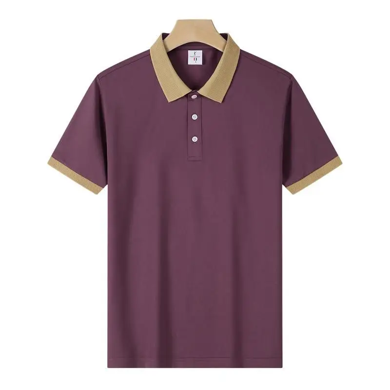 

Fashion Lapel Button Spliced All-match Business T-Shirt Men's Clothing 2024 Summer New Casual Pullovers Loose Korean Tee Shirt