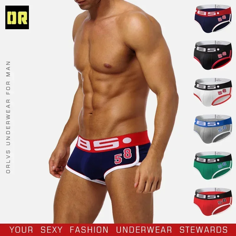 85 BS men's underwear cotton low waist sexy breathable comfort boxers men BS68 2