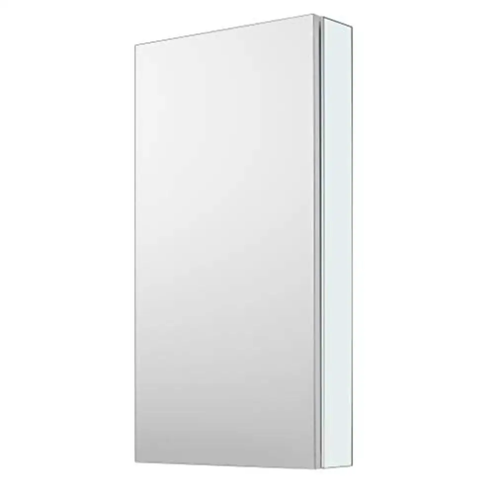 

Aluminum Mirror Medicine Cabinet 16"×24" Adjustable Shelves Wall-mountable Recessed-in Installation Storage Space Saver High