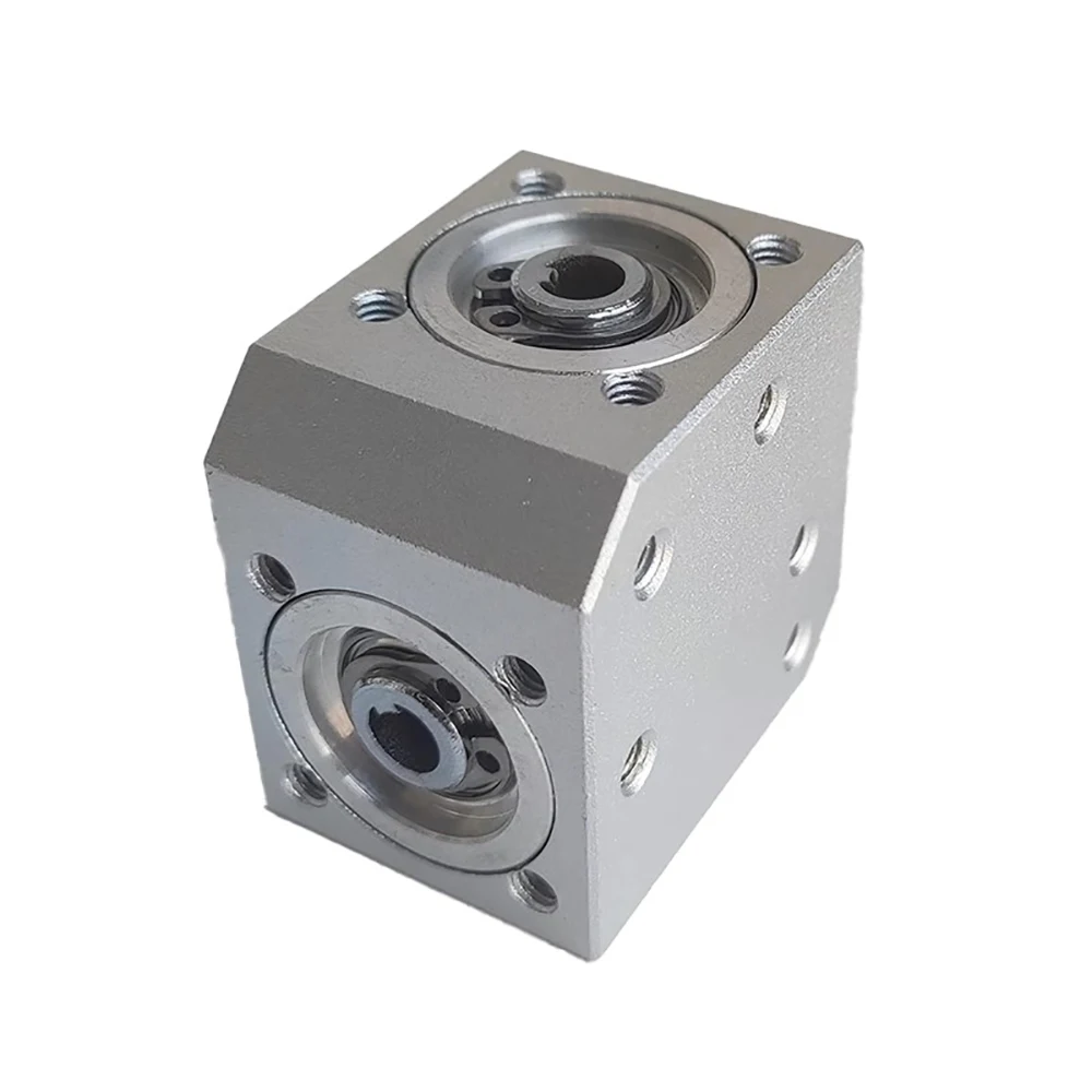 

6MM Output Hole Type High Precision Right Angle Steering Gearbox 1 Module 20 Teeth Commutator Gear 2000RPM Aluminum Alloy Shell