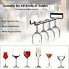 Wine Glass Hanging Rack with Screws Wall Mount Wine Glass Holder Hanger Storage for Bar Kitchen Wine Glass Rack Mug Hanger 2