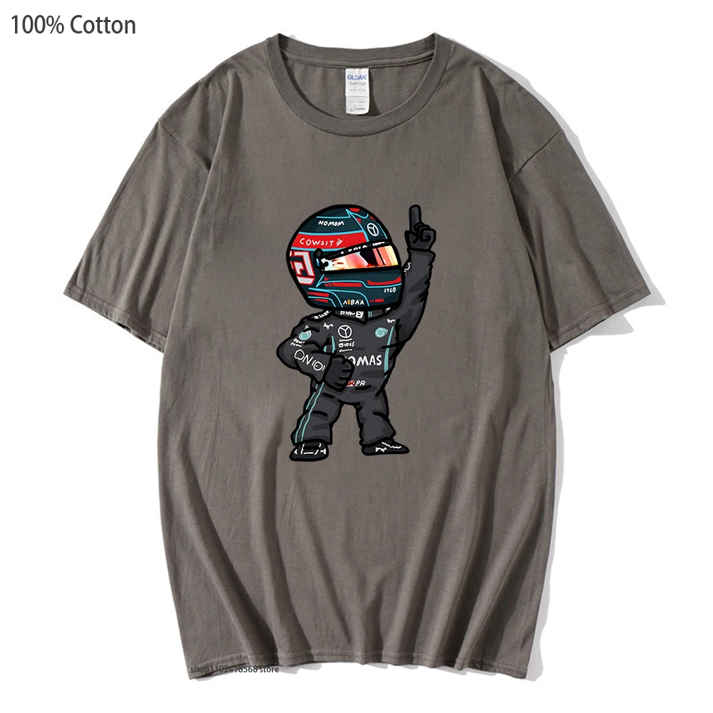

Russel 2022 Mini F1 T-Shirt 100% Cotton Women's Short Sleeve Top Oversized Tees Y2k Clothes Funny Games Harajuku Men Clothing