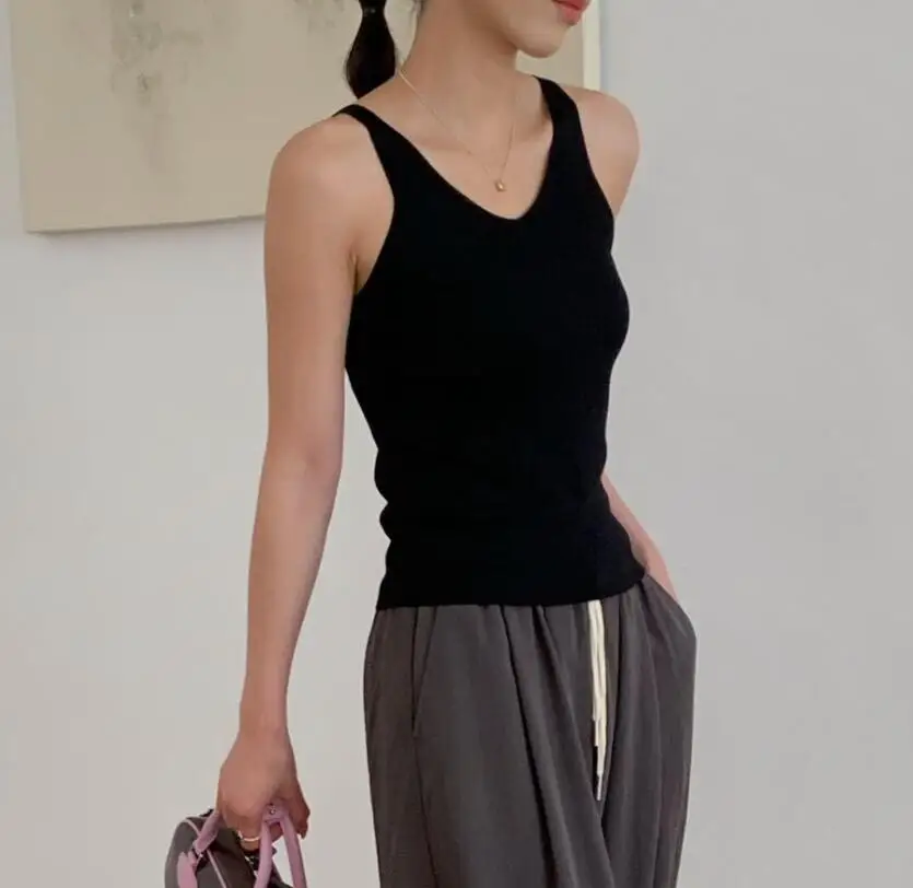 

Летний Женский Повседневный однотонный облегающий тонкий жилет