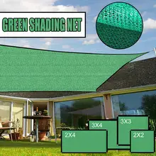  Green Sun Shading Net Outdoor Sunshade Net Garden Shelter Canopy Succulent Plant Gazebo Balcony Shade Netting Cloth 