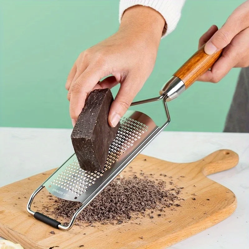 Cheese Grater Kitchen Grater Stainless Steel Cheese Grater Household Baking Chocolate Chopping Grating Tool Kitchen Multi-Use Ginger Grater