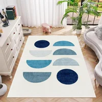 Boho Modern Minimalist Geometric Half Circle Peach Bedroom Comfort Area Rug Living Room Decorative Rug Bedroom Rug Area Rugs 2