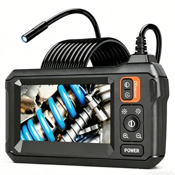 4.3'' IPS Industrial Endoscope Camera 8mm 1080P Car Inspection Borescope IP67 Waterproof Sewer Camera Inspection Tools for Men 1