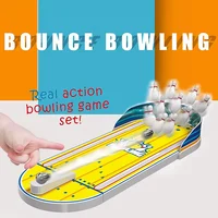 Children Mini Bowling Desktop Interactive Games Educational Toys Launch Pad Indoor Parent-Child Interaction Game Gift 1