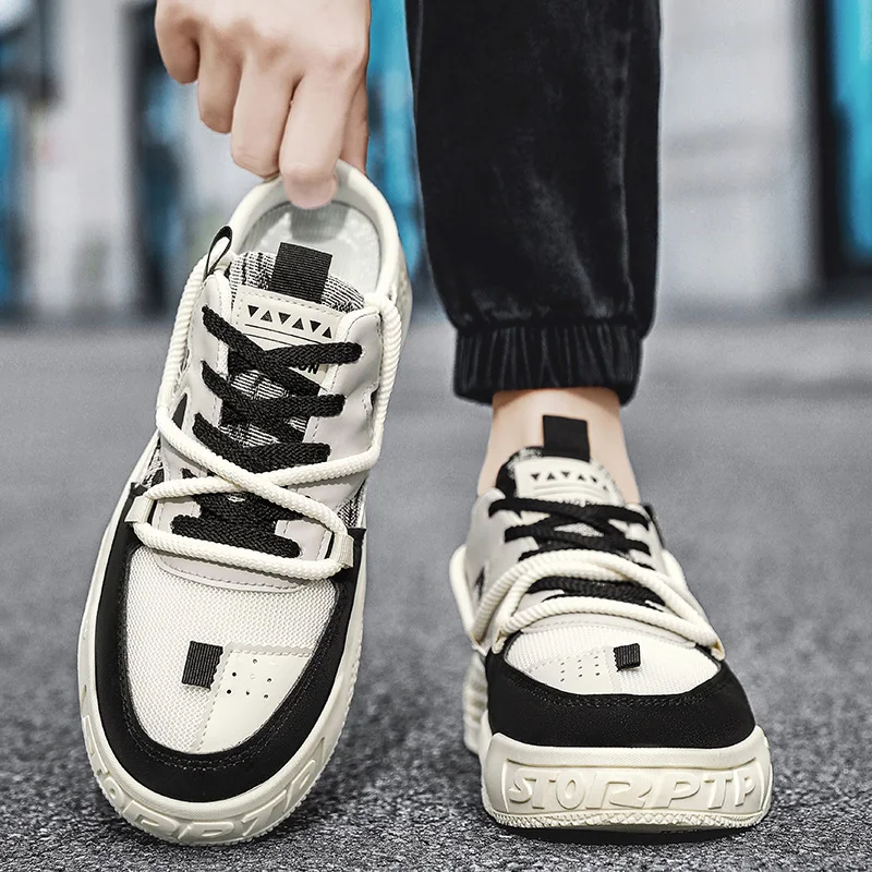 Men Casual Shoes Summer Breathable Thick Sole Comfortable Half Slippers Soft Bottom Non-slip One-foot Slip-on Closed Toe Slipper 3