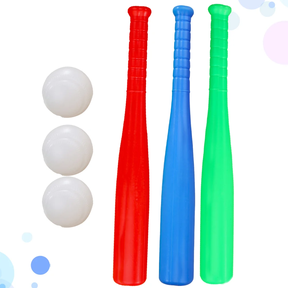 

6pcs Kids Baseball Set Kids Outdoor Baseball Toys Practice Batting Skill Ball for Children Toddlers (3pcs Baseball Bat + 3pcs