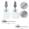 Ceramic Tungsten Carbide Nail Drill Bit Rotate Burr Milling Nail Cutter Bits Electric Drill Machine For Manicure Pedicure Tools 3