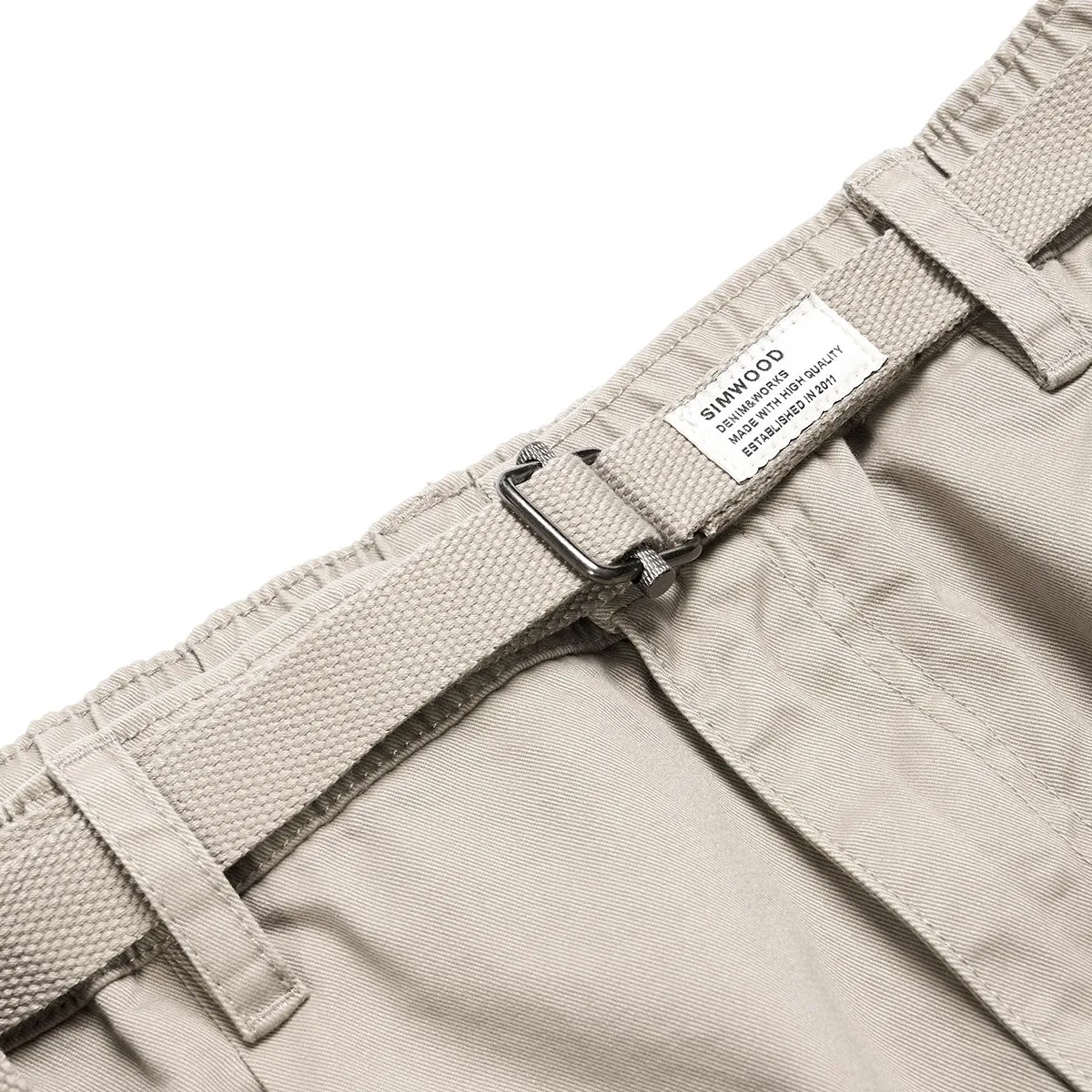 SIMWOOD 2024 Autumn New Loose Tapered Cargo Pants Men 100% Cotton Plus Size High Quality Trousers 4