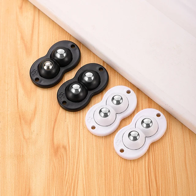 Kerekek A Bútorok Mozgatásához Kis Rozsdamentes Acél Henger -Ragasztó Caster Univerzális Görgőkerék - Image 5