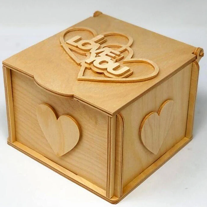 Digital Files 50pcs Boxes Drawing Piggy Caskets Storage Containers CNC Laser Cut Vector Design Files