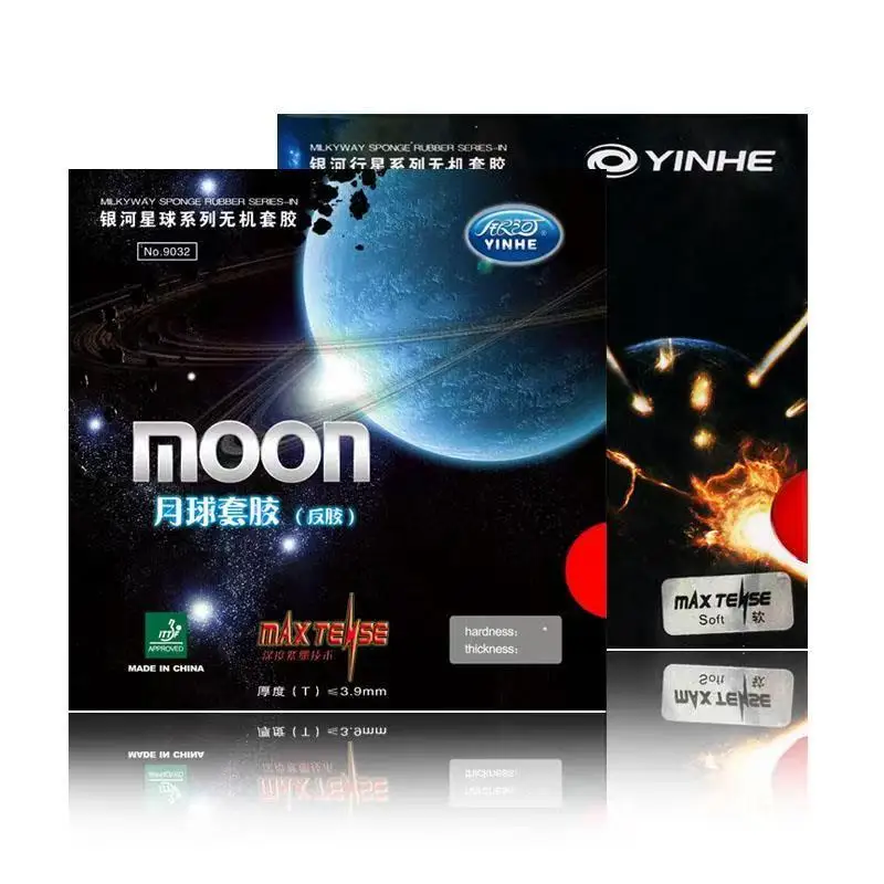 

Yinhe Moon Max Tense Tuned pips in Table Tennis Rubber with Sponge For Ping Pong Racket Galaxy Moon Rubber Original
