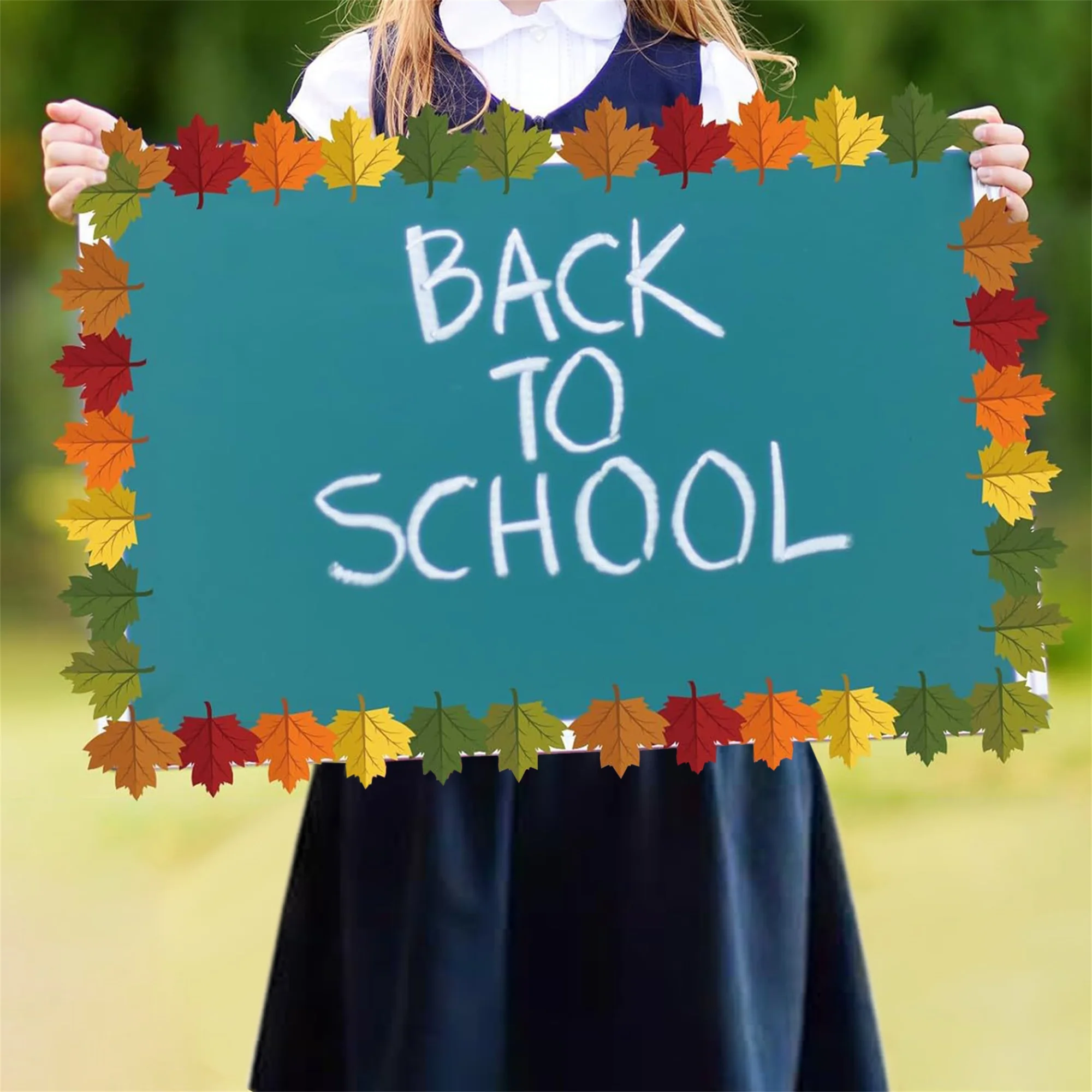 Fall Maple Leaf Cutouts for Fall Bulletin Board Decoration DIY Craft Thanksgiving Classroom Party Wall Decor