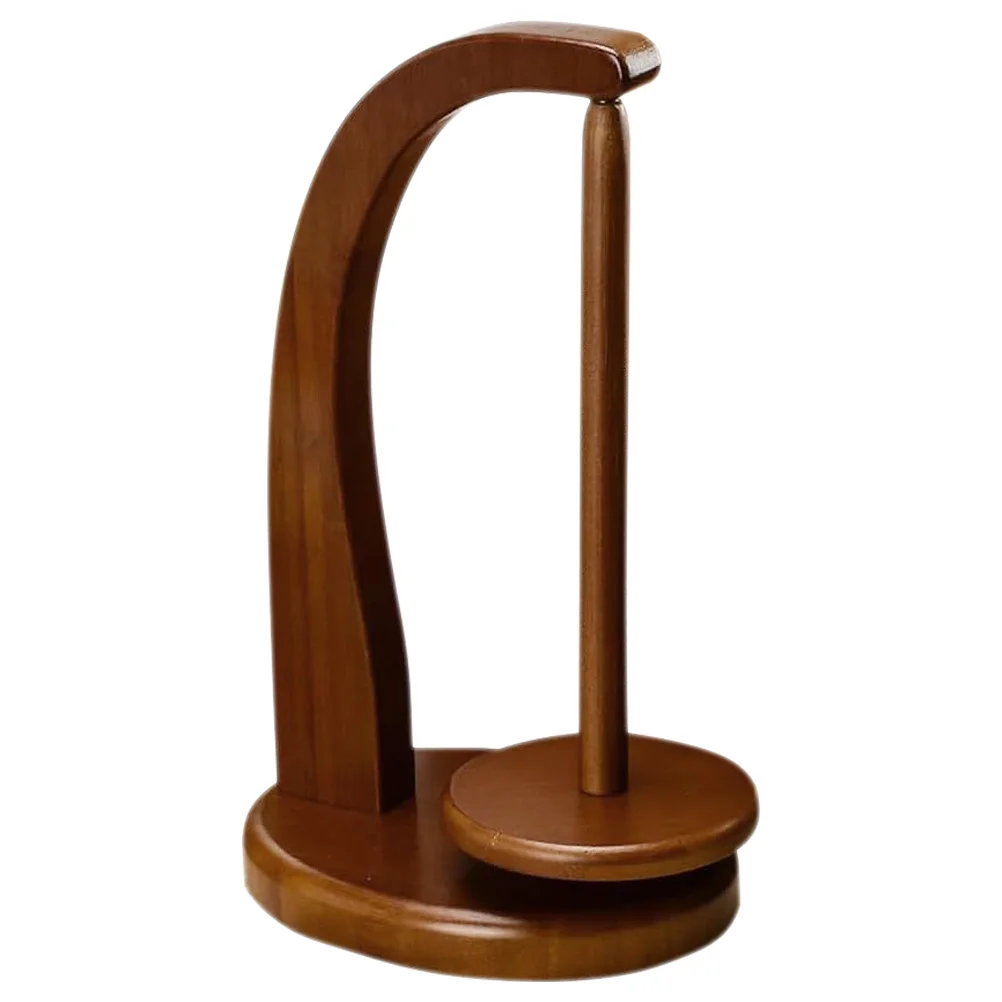 

Household Yarn Wooden Holder Tabletop Yarn Rotatable Stand Convenient Sewing Thread Rack