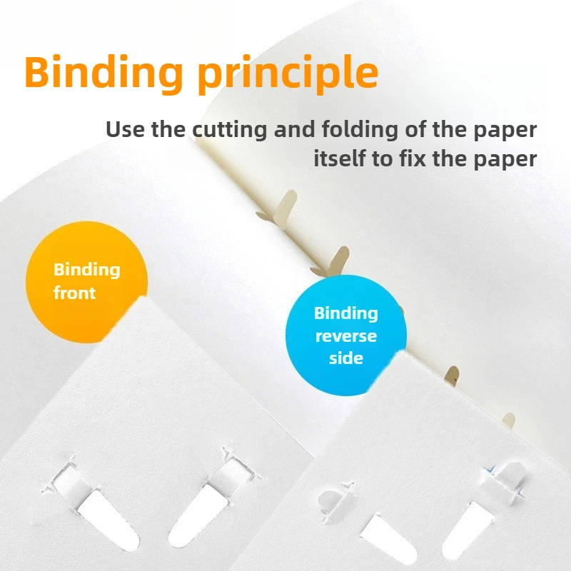 스테이플러 없는 스테이플링 스테이플러, 스테이플러 없음, 못 없는 스테이플러, 스테이플 기계, 미니 귀여운 책 종이