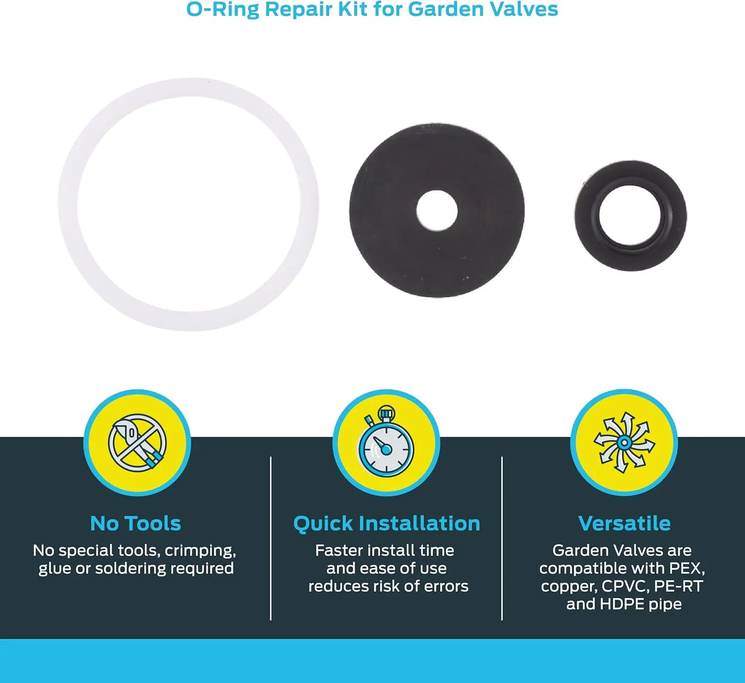 O-Ring Repair Kit for Garden Valves