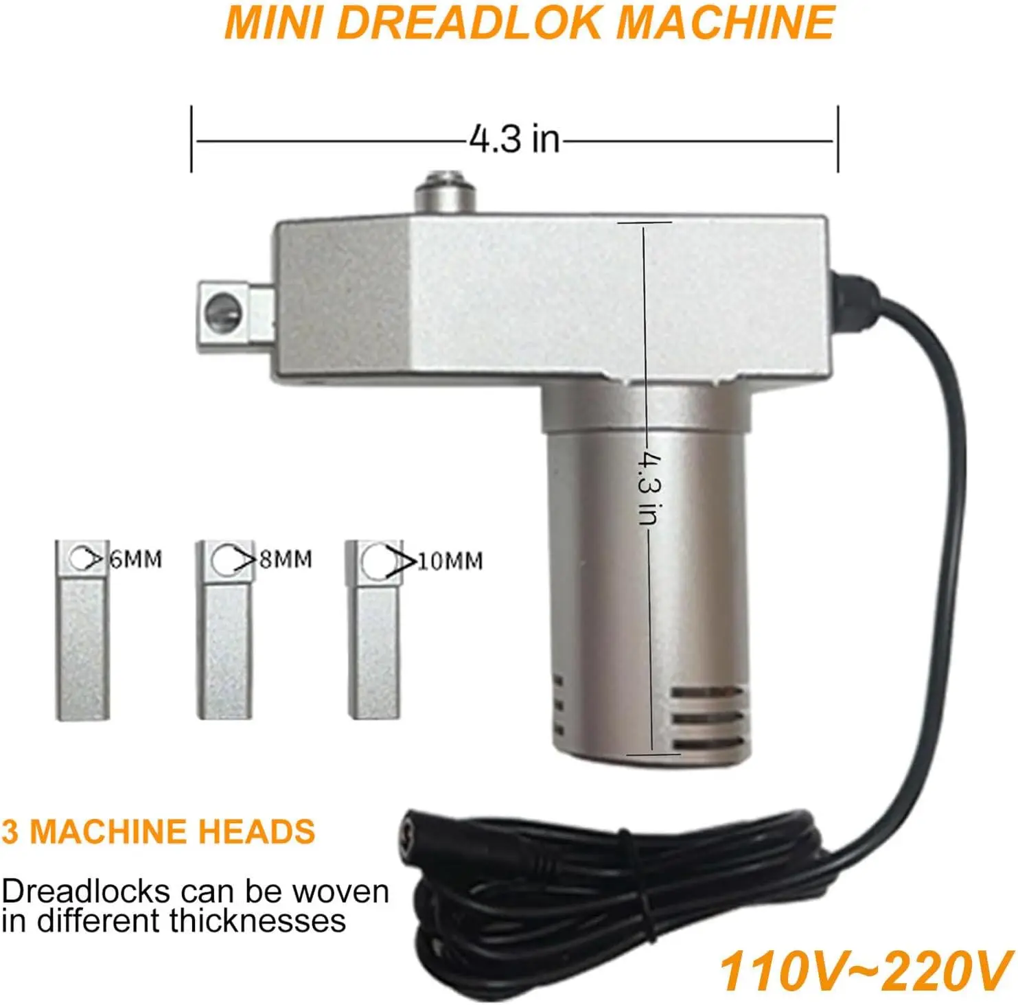 Automatic Dreadlock Maker Machine - Ideal for Long Human Hair and Synthetic Hair - DIY Easy Braiding Hair Extension Tool 5