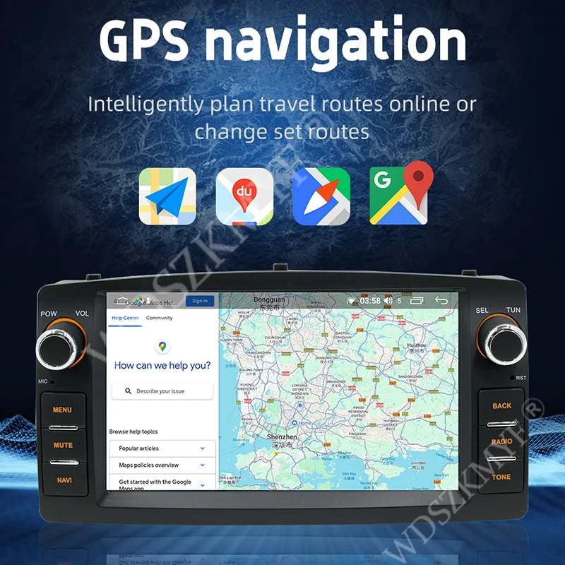 Car Radio Android13 For Toyota Corolla E120 2003-2013 BYD F3 Carplay Multimedia 7'' Player 2Din Autoaudio BT WIFI Navigation GPS