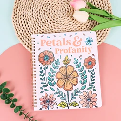 Charming Floral Patterns: A Humorous Adult Coloring Book for Relaxation and Laughter (Style1)