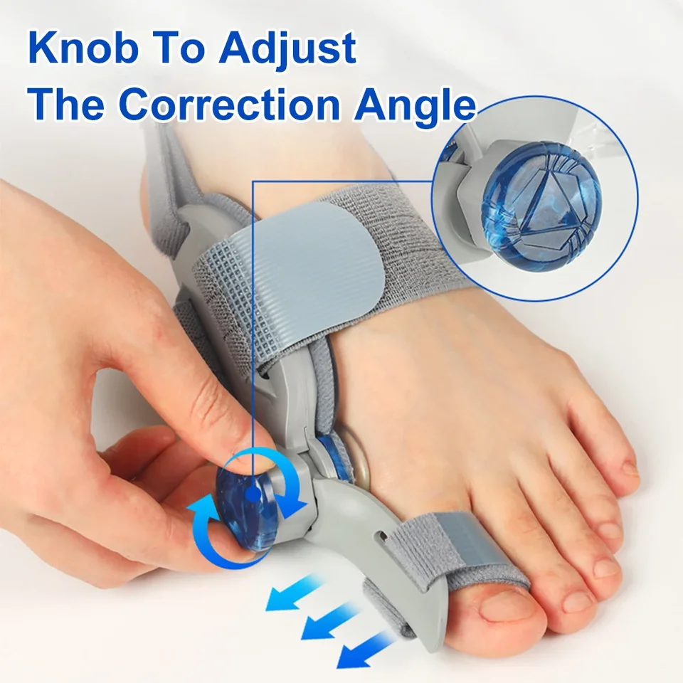 Bunion Hallux Valgu Big Valgus Rotatable Corrector Straightener Adjustable Toe Correction_voghion.com