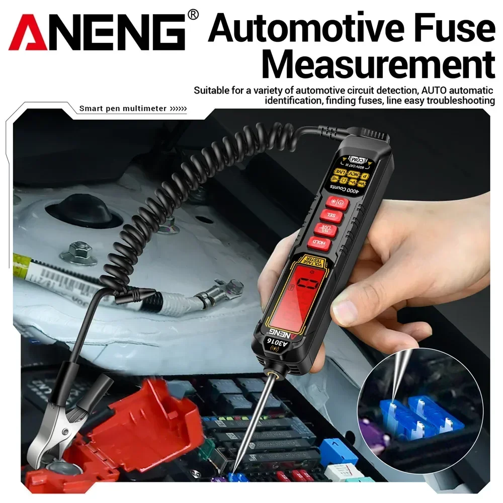ANENG A3016 Digital Pen Multimeter 500mA Rechargeable Tester 4000 Counts AC/DC Voltage 40MOhm NCV Test Detector Tools
