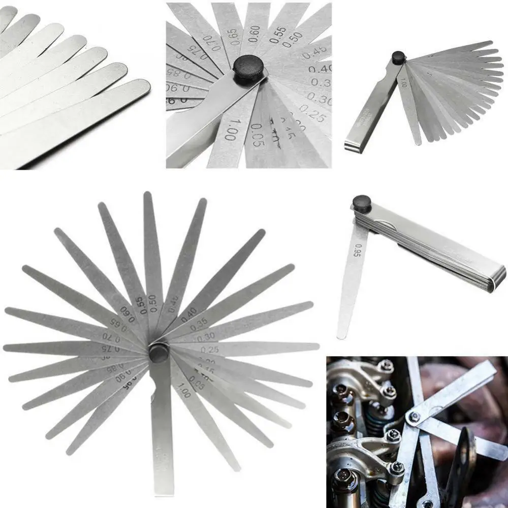 Description Picture 4 of item17 Blades Feeler Gauge High Precision Metric Thickness Gauge Foldable Stainless Steel Gap Gages Blades Feeler Measurements Tool