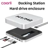 USB C Hub with Hard Drive Enclosure Type C Docking Station Supports NVME/SATA M.2 SSD Case 4K  10Gbps Data  M1 M2 for Mac Mini 1