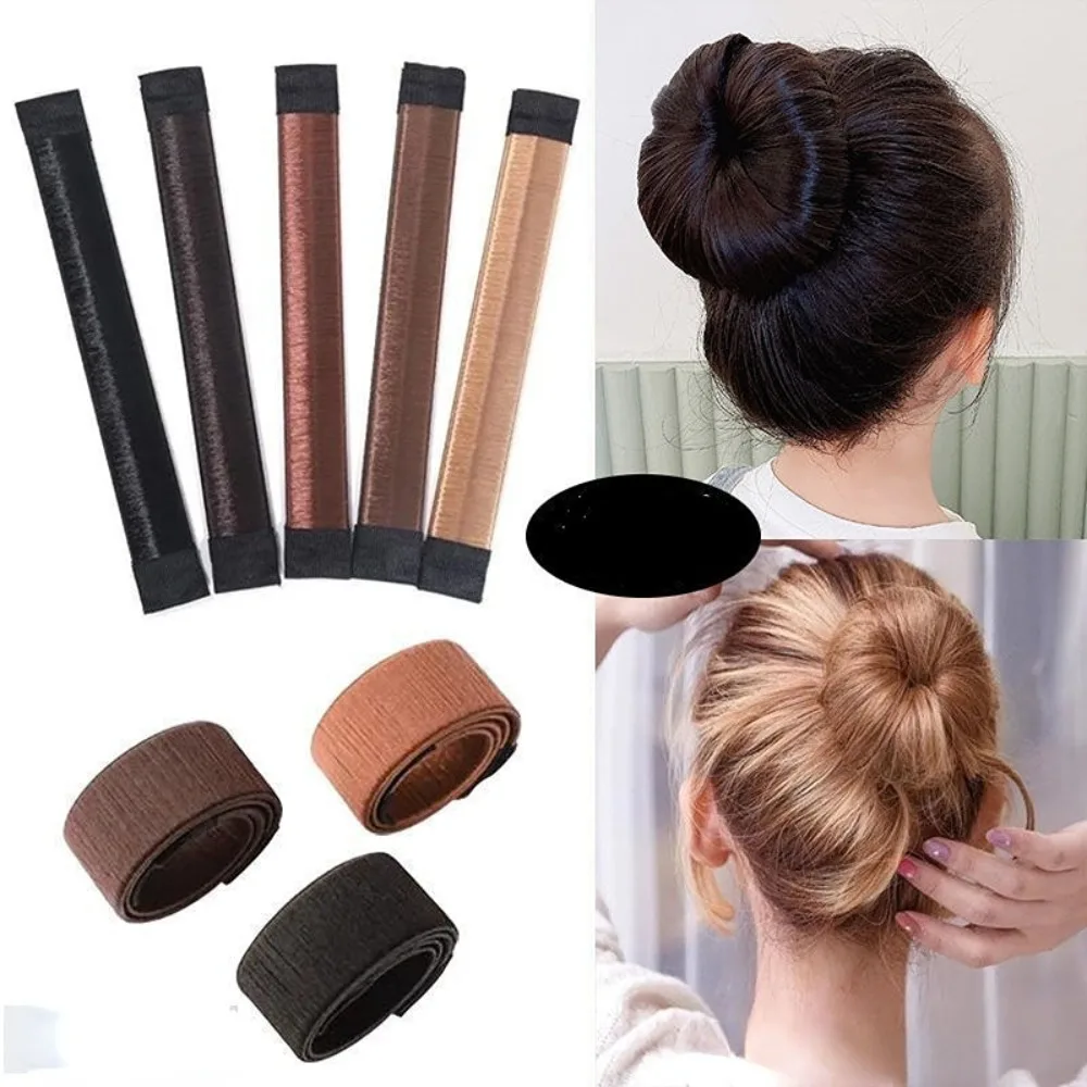 

Magic Bun Maker French Twist DIY Tool Synthetic Wig Donuts Bud Head Bands Ball Sweet Dish Made Hair Band Korean Hair Accessories