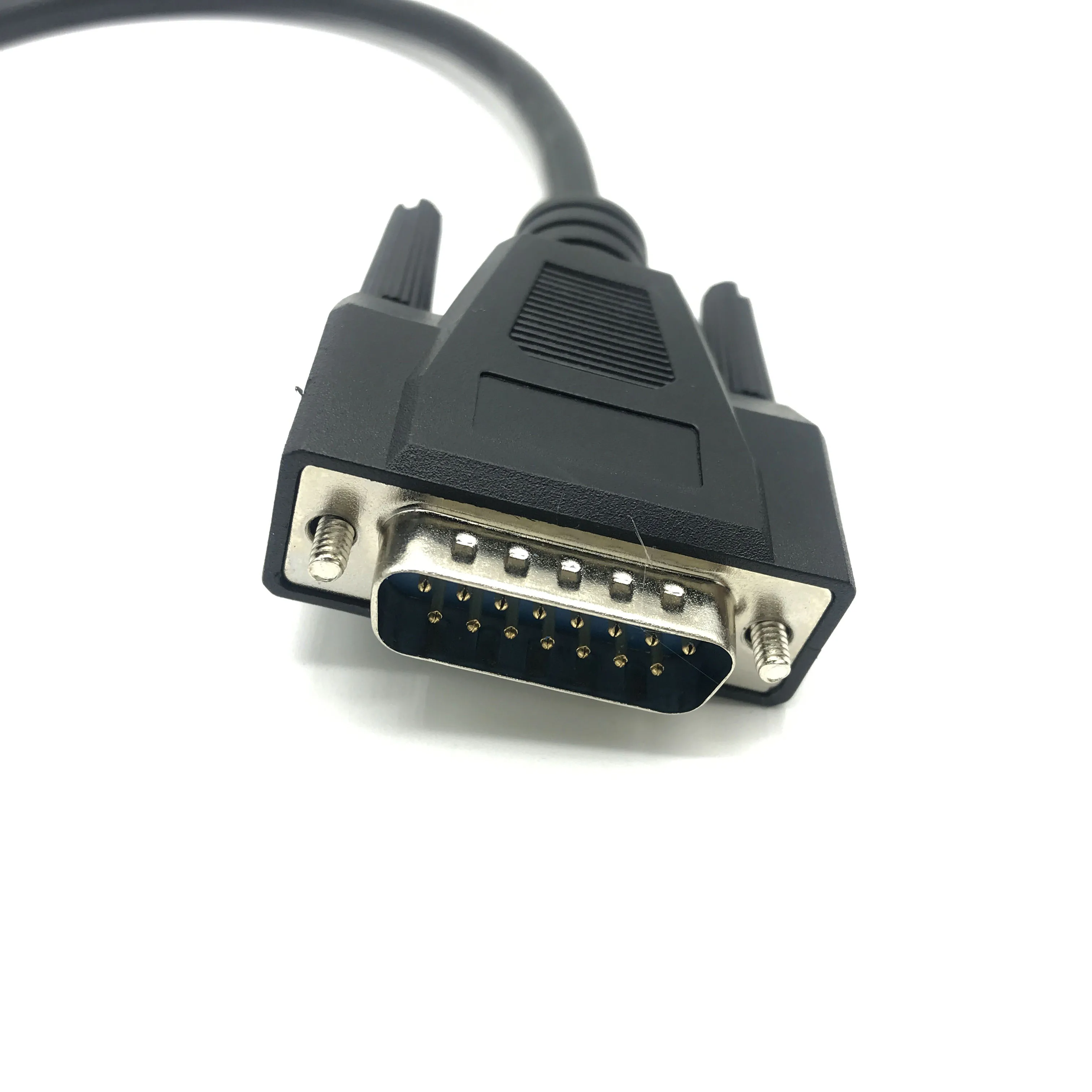 Cabo Especial Feito sob Encomenda Db15 Duas Linhas de Fio Todo o Fio de Cobre com Blindagem Medidor de pé Db15 Macho para Macho a Extensão Fêmea - Imagem 4