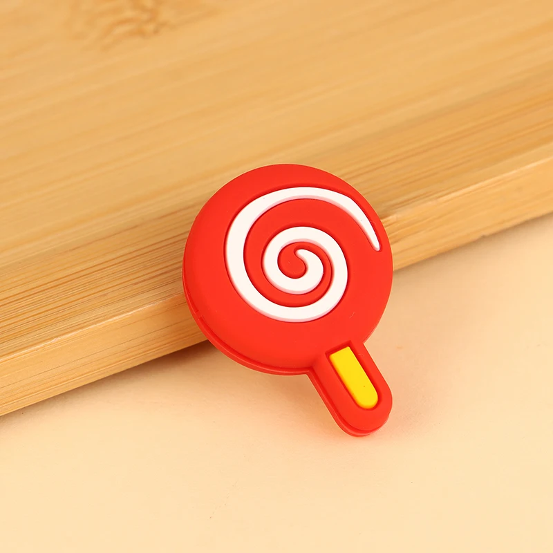 Cartoon Lolly Shape Silicone Tennis Racket Shock Absorbers