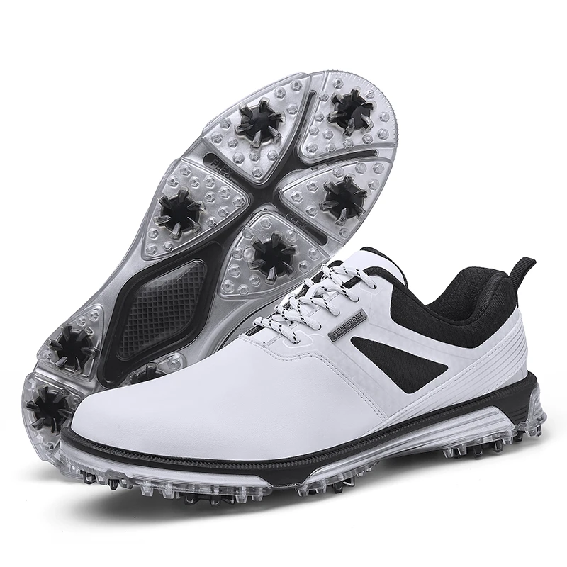 Men Professional Golf Shoes Waterproof Mens Golf Shoes Leather Golf