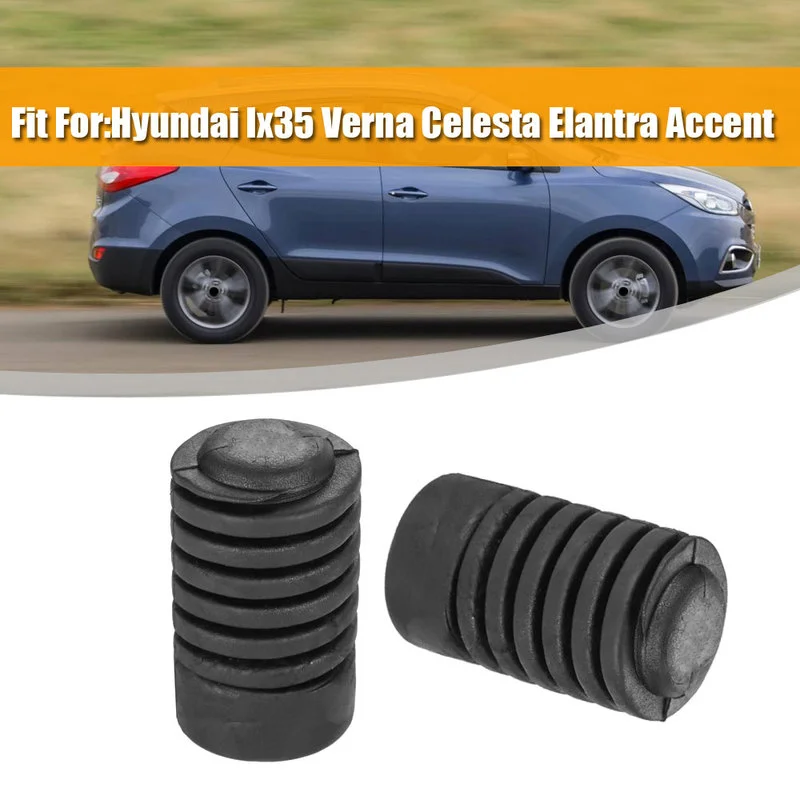 

2pcs Car Engine Buffer Block Glue Pads Rubber Buffer Cushion Black Car Accessories for Hyundai Ix35 Verna Celesta Elantra Accent