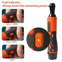 Clé à cliquet électrique sans fil 18V 3/8'' 60N.m 90 °   Outil électrique angulaire pour la réparation automobile, l'entretien domestique et les travaux de construction 2